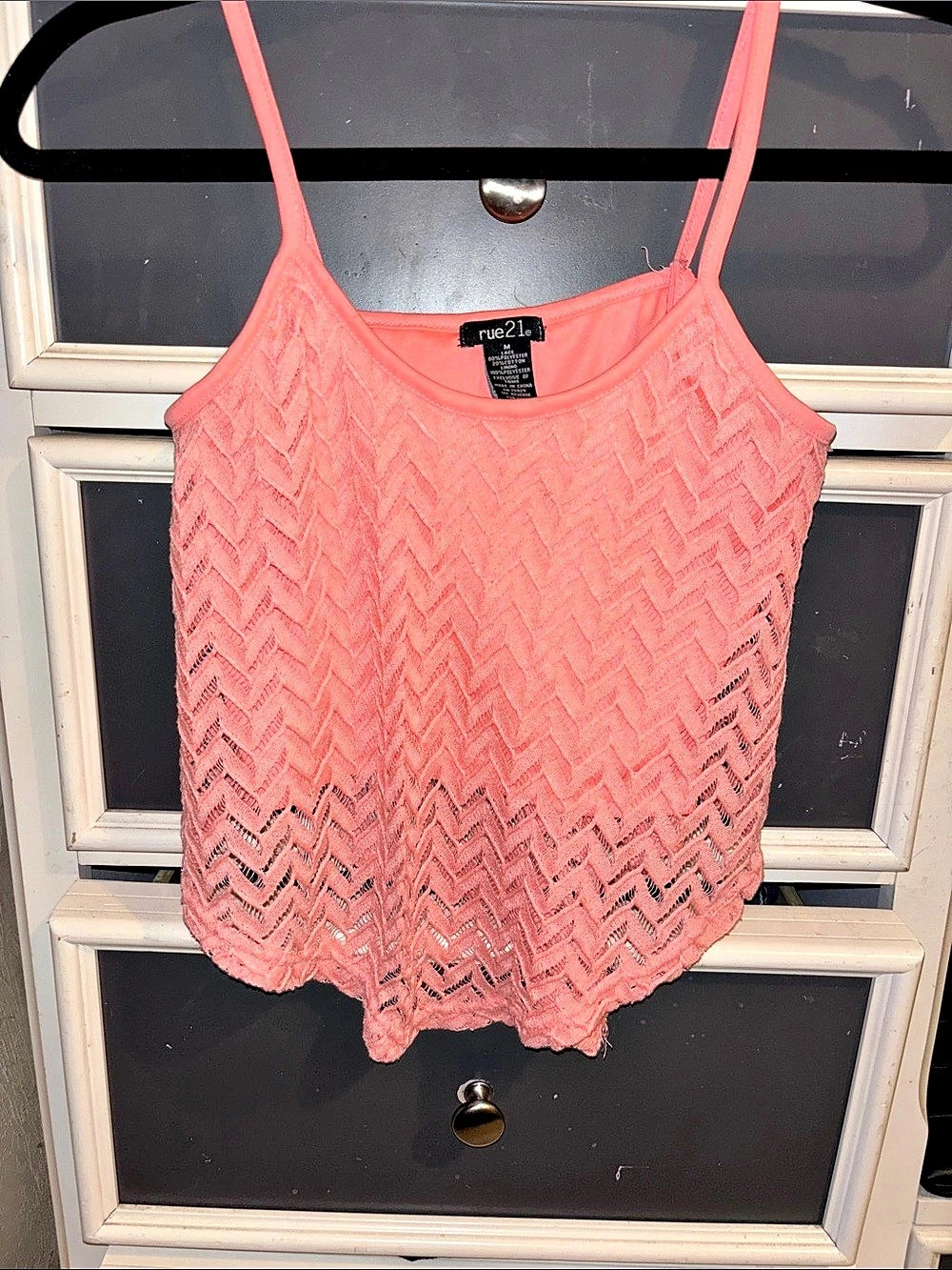 Rue21 Pink Geometric Tank Top